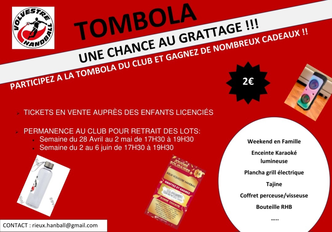 Tombola du club